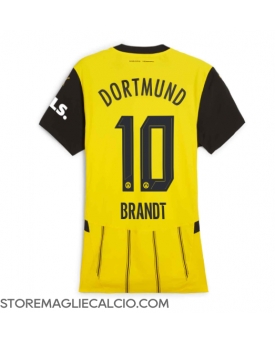 Borussia Dortmund Julian Brandt #10 Maglia Gara Casa Repliche 2024-25 Donna Maniche Corte